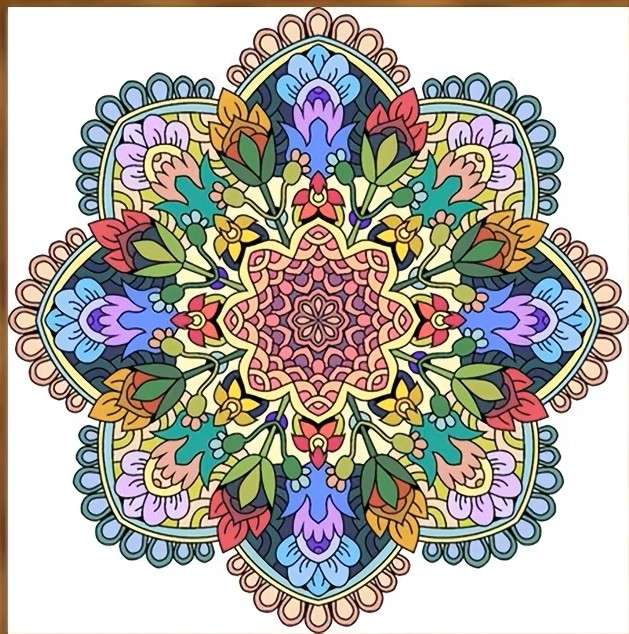 intricato mandala per la meditazione puzzle online