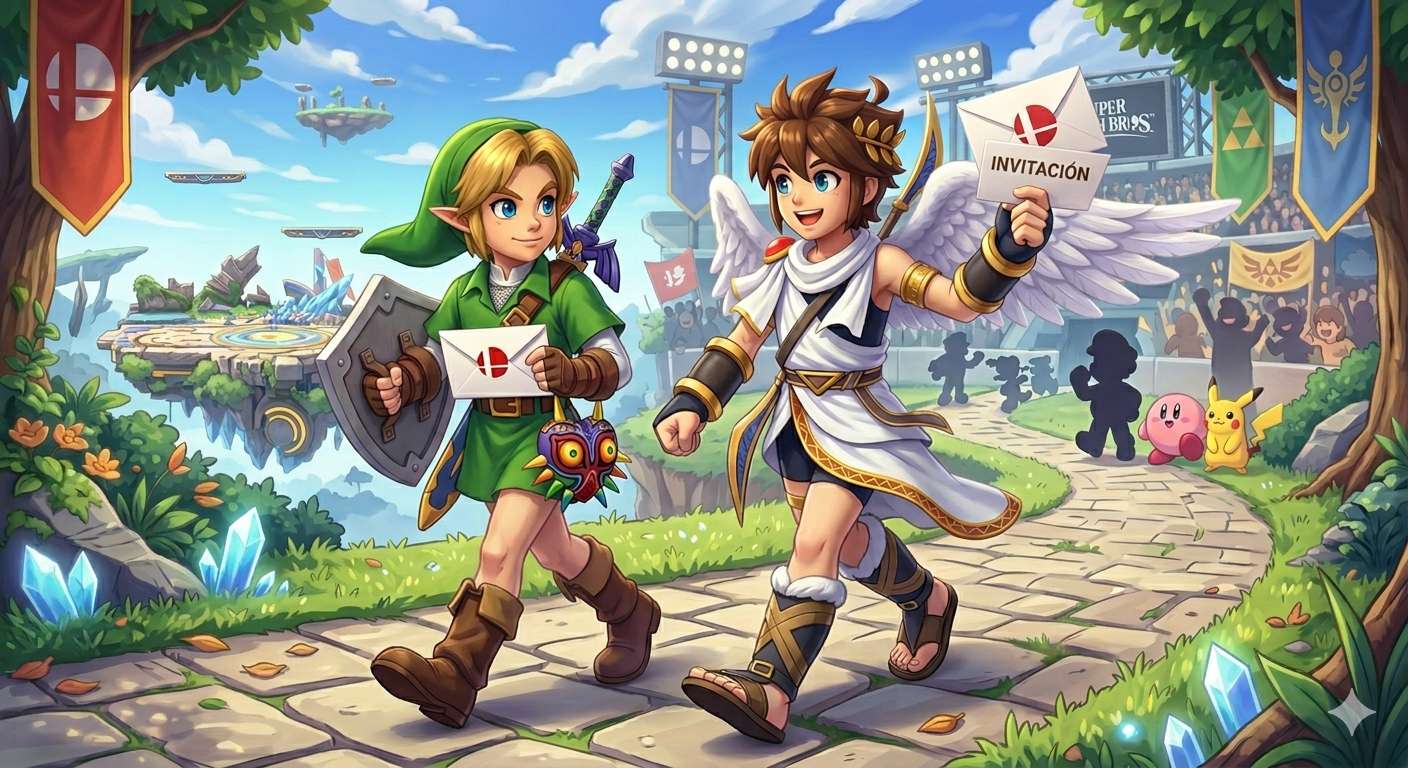 Young Link y Pit jigsaw puzzle online