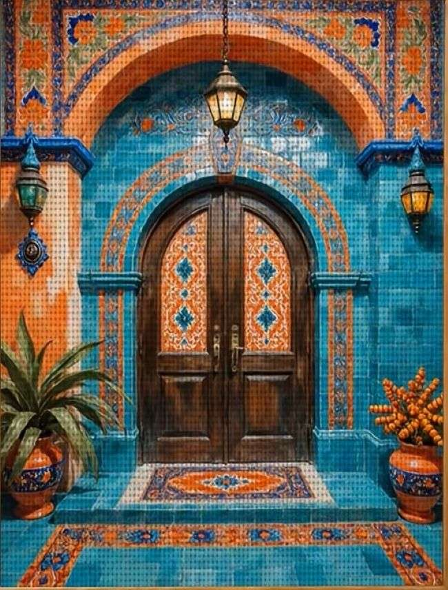puertas decorativas marroquíes rompecabezas en línea