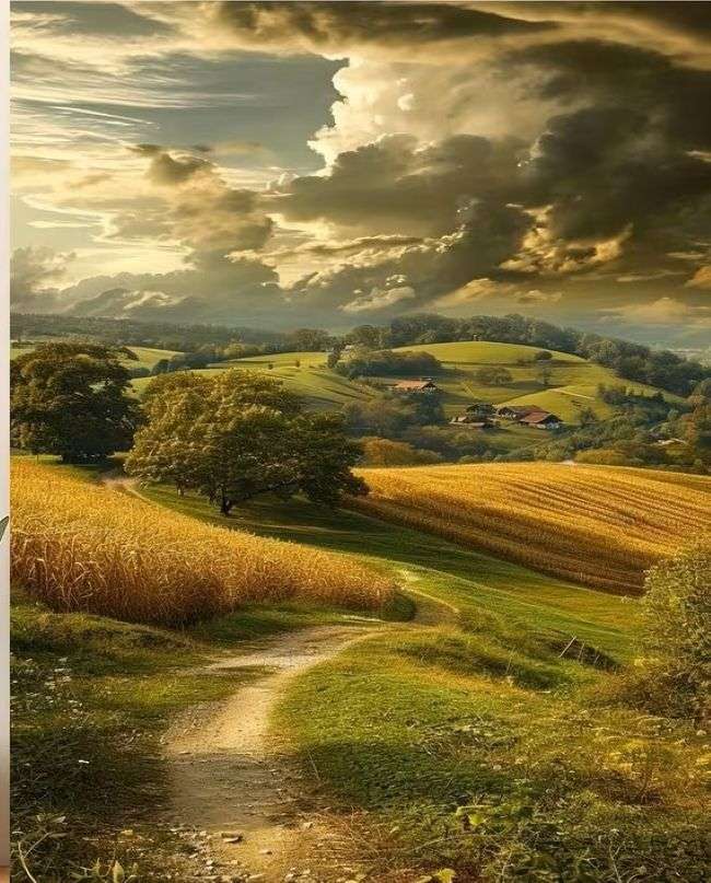 paisaje rural rompecabezas en línea