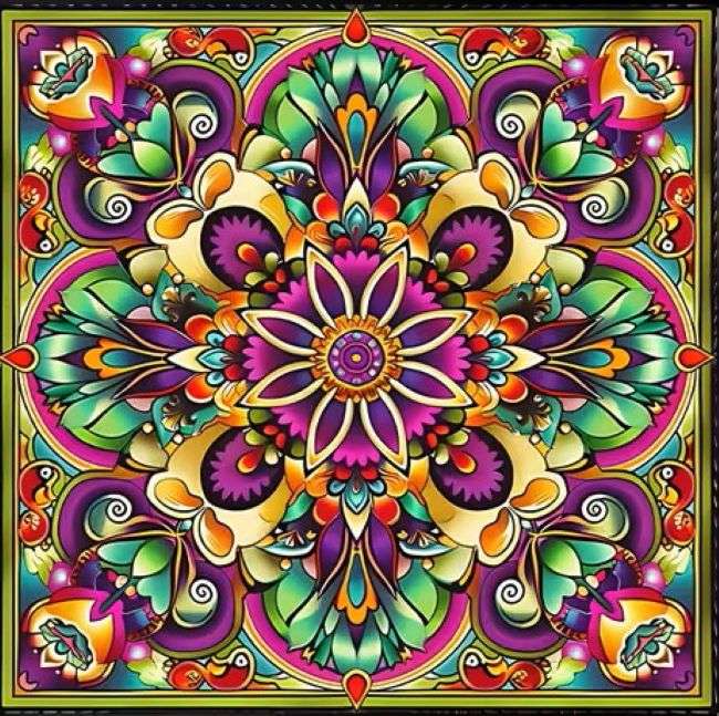 mandala para la meditación rompecabezas en línea