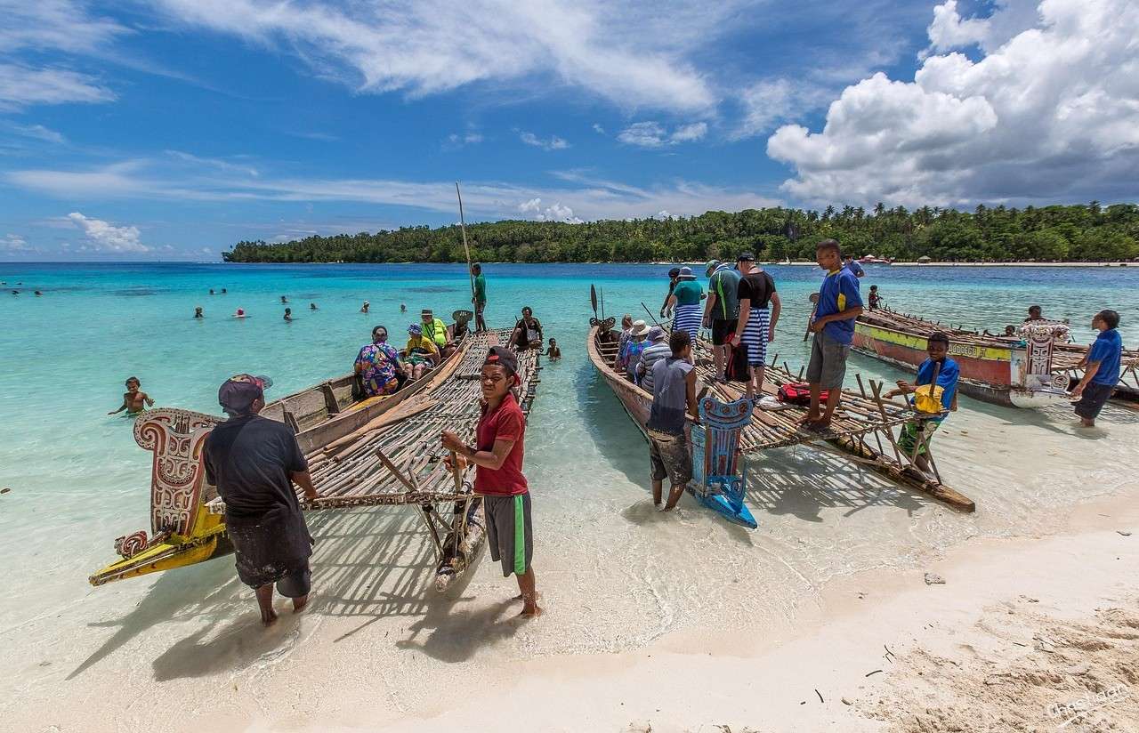 Paradies, Lakatoi, Kanu. Online-Puzzle