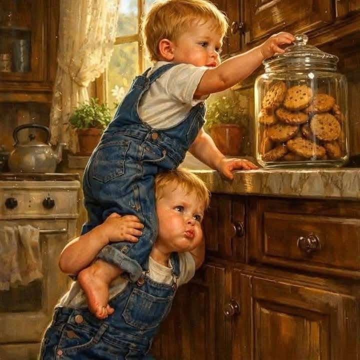Niños robando galletas rompecabezas en línea