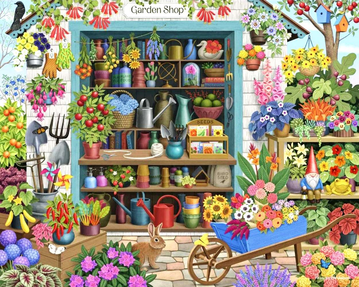 Tienda de jardinería rompecabezas en línea