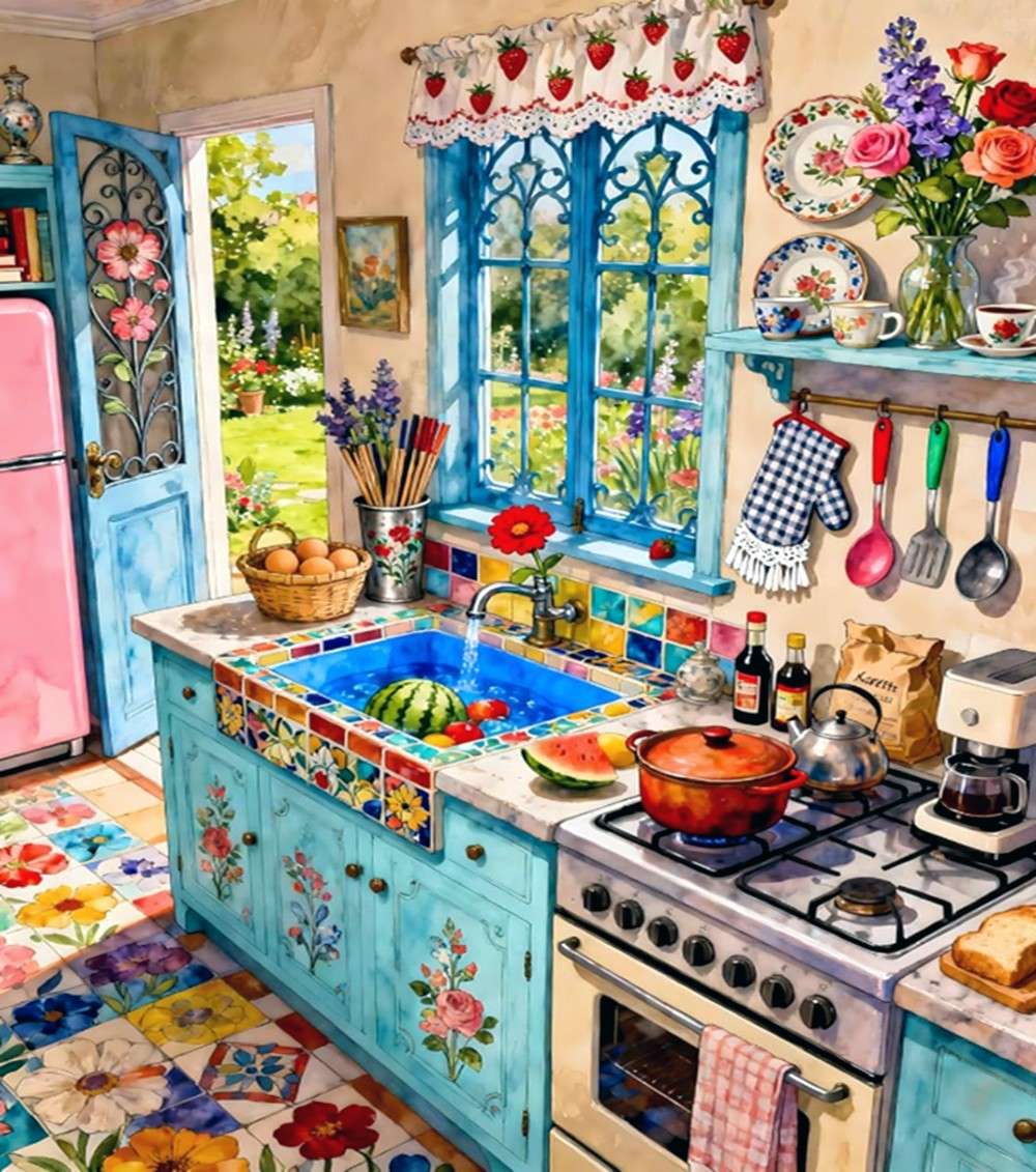 Cocina acogedora rompecabezas en línea