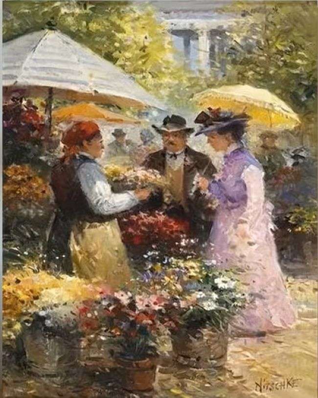 street flower girl jigsaw puzzle online