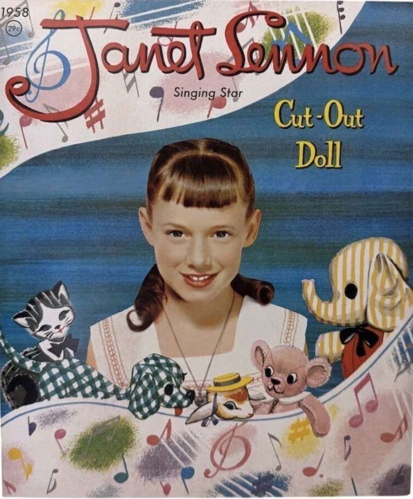Bambole ritagliate con stella cantante di Janet Lennon puzzle online