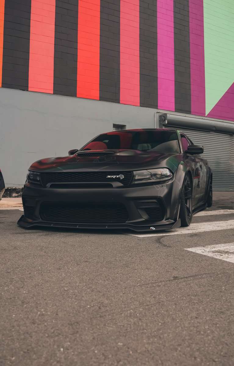 zwarte Dodge-supercar online puzzel