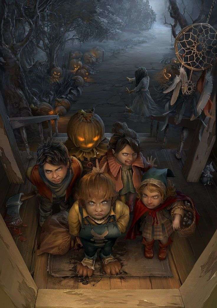 Kids On Halloween jigsaw puzzle online