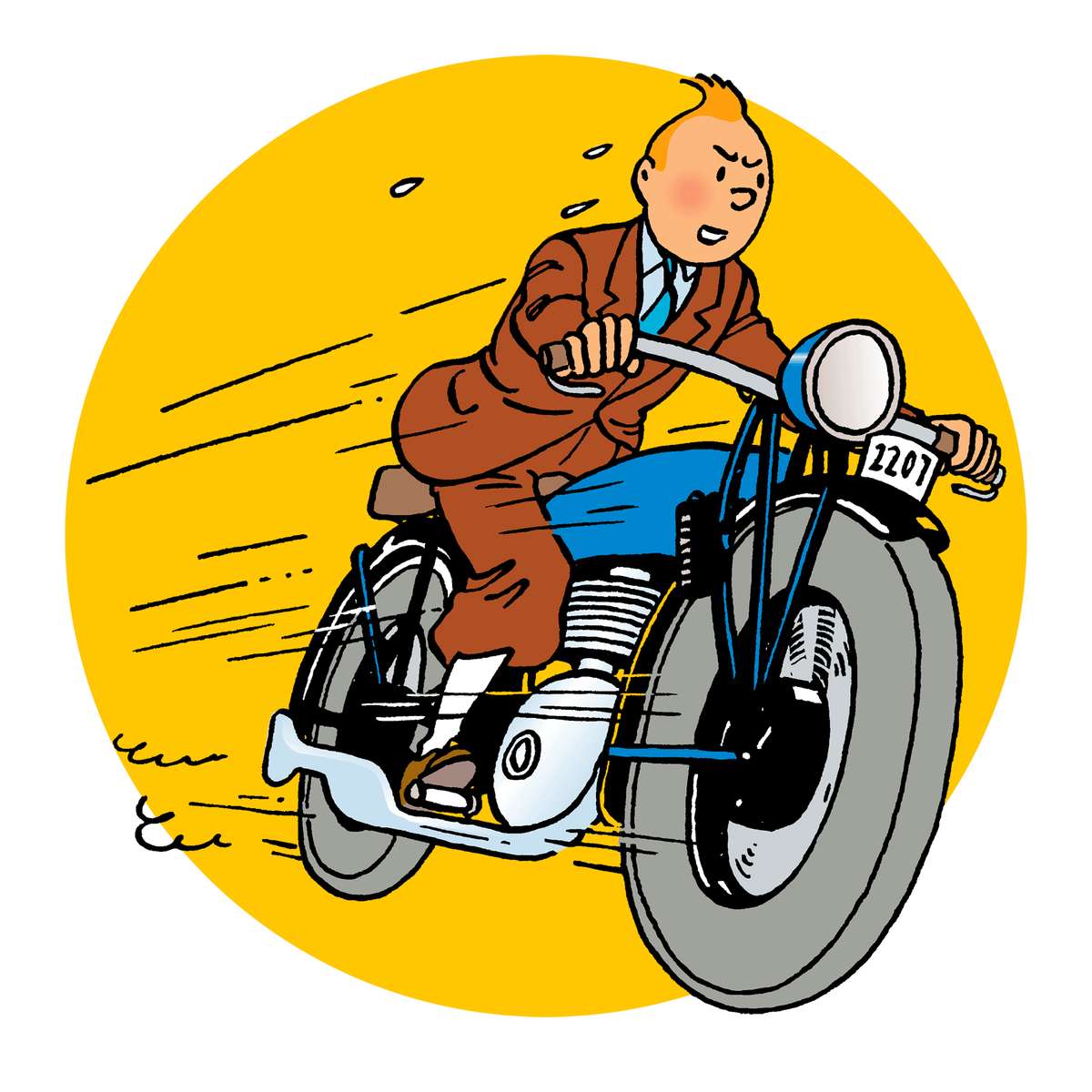 Motocicletta Tin Tin puzzle online