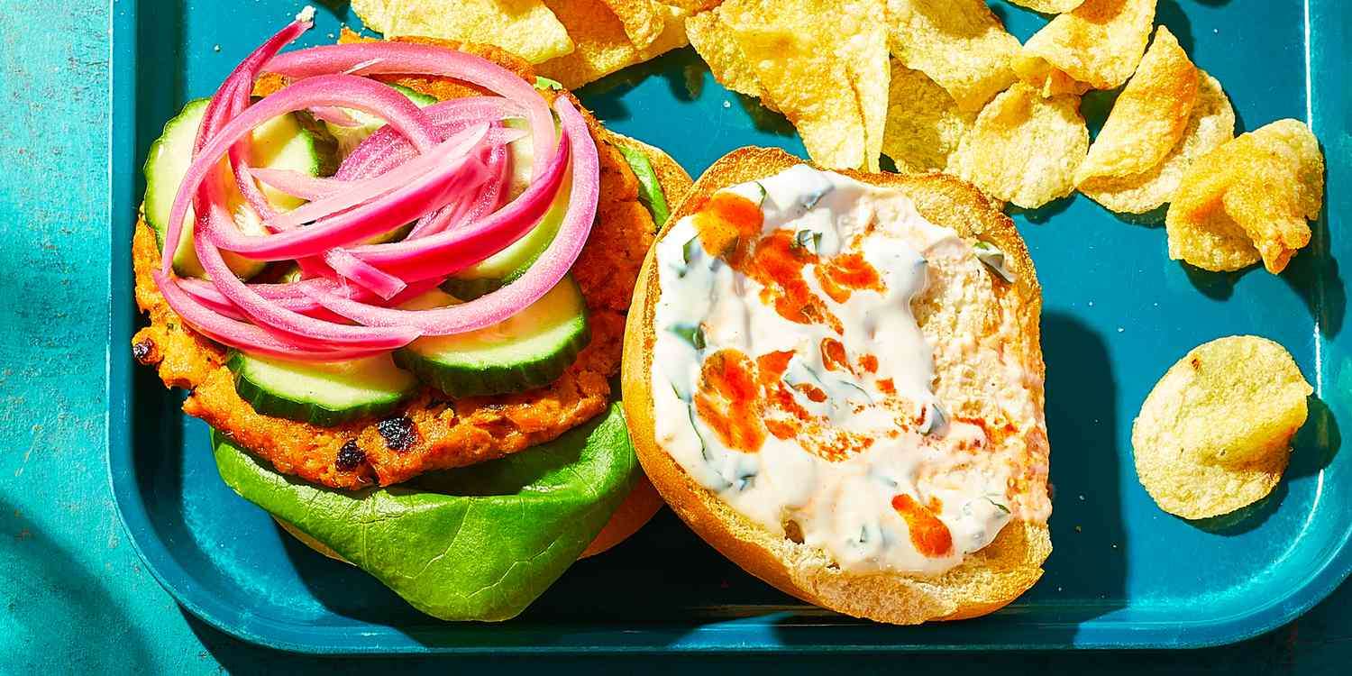 Burger cu somon puzzle online