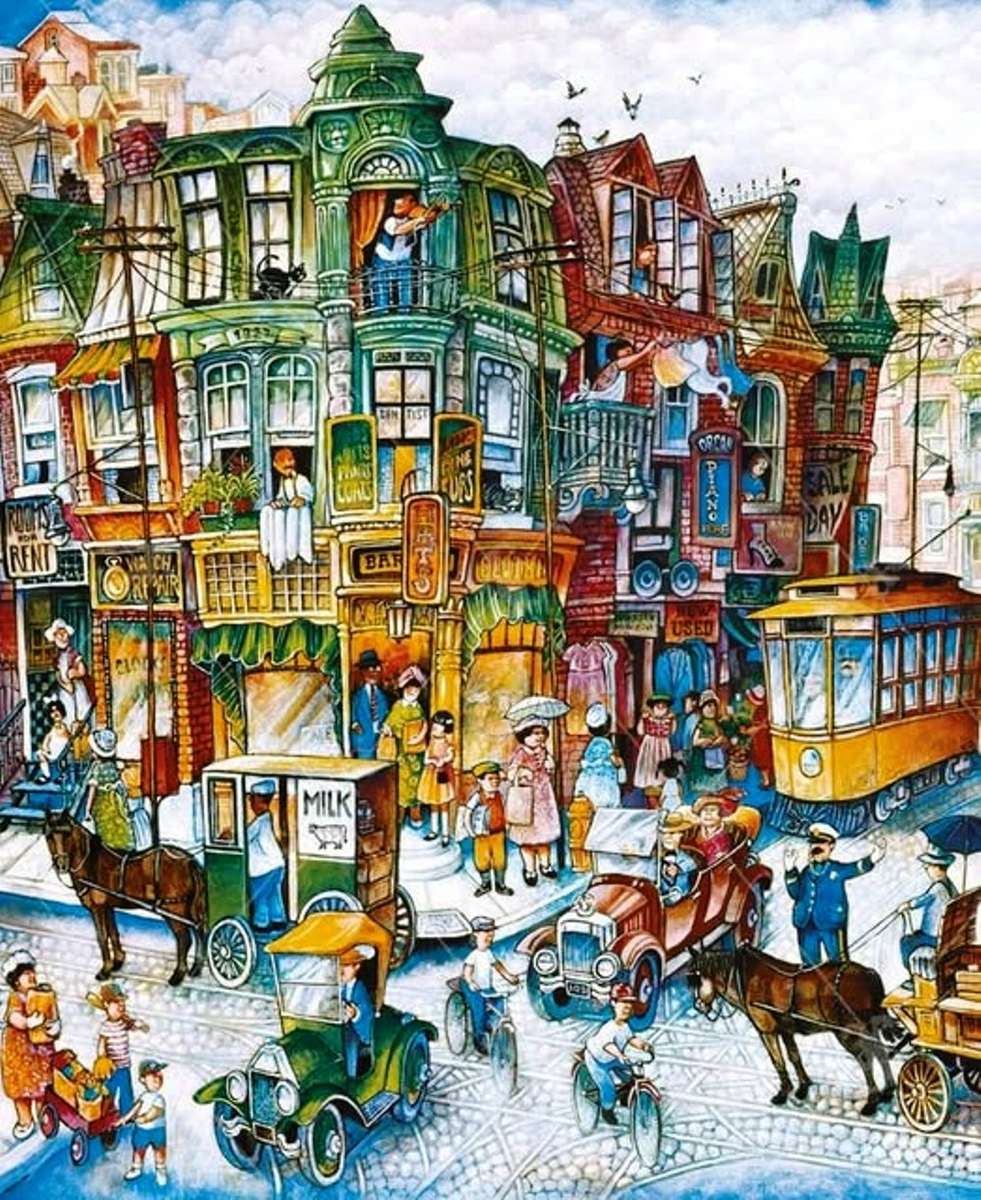 Straatdrukte puzzle online