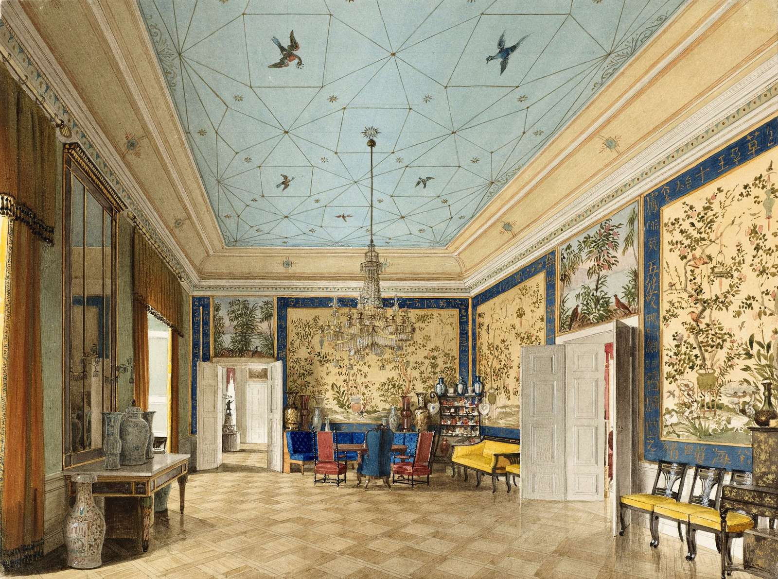 Gärtner E -1850- Chinesischer Raum, Sanssouci Online-Puzzle