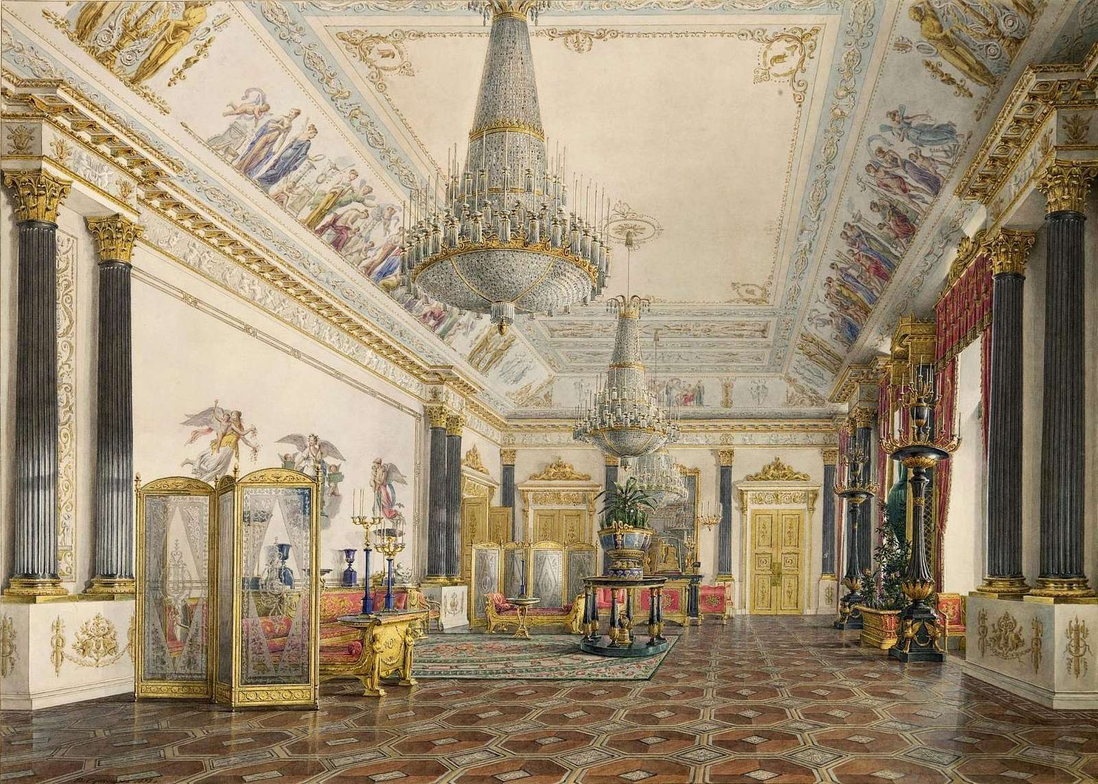 Chernetsov G -1833- Goldener Zeichensaal Puzzlespiel online