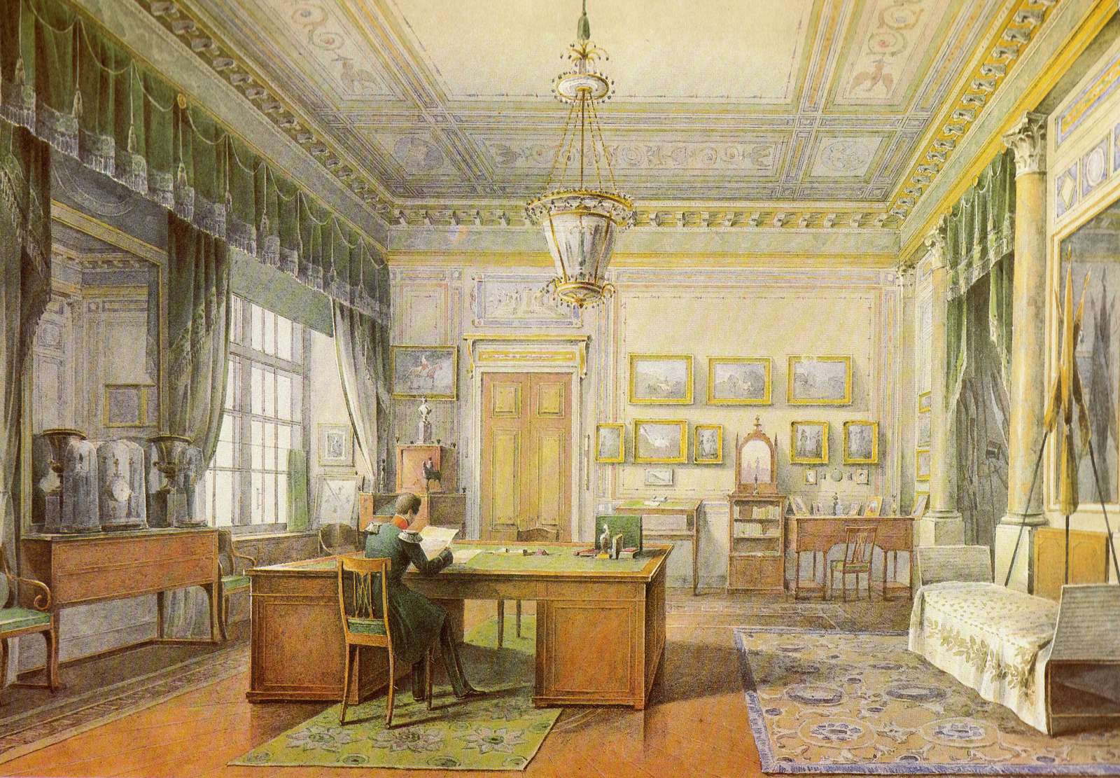 Chernetsov G -1837- Studierzimmer, Winterpalast Online-Puzzle