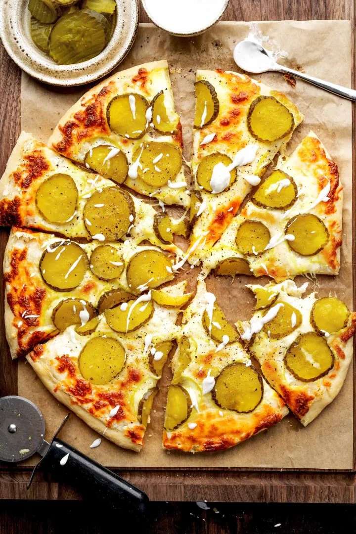 Pizza ai sottaceti all'aneto puzzle online