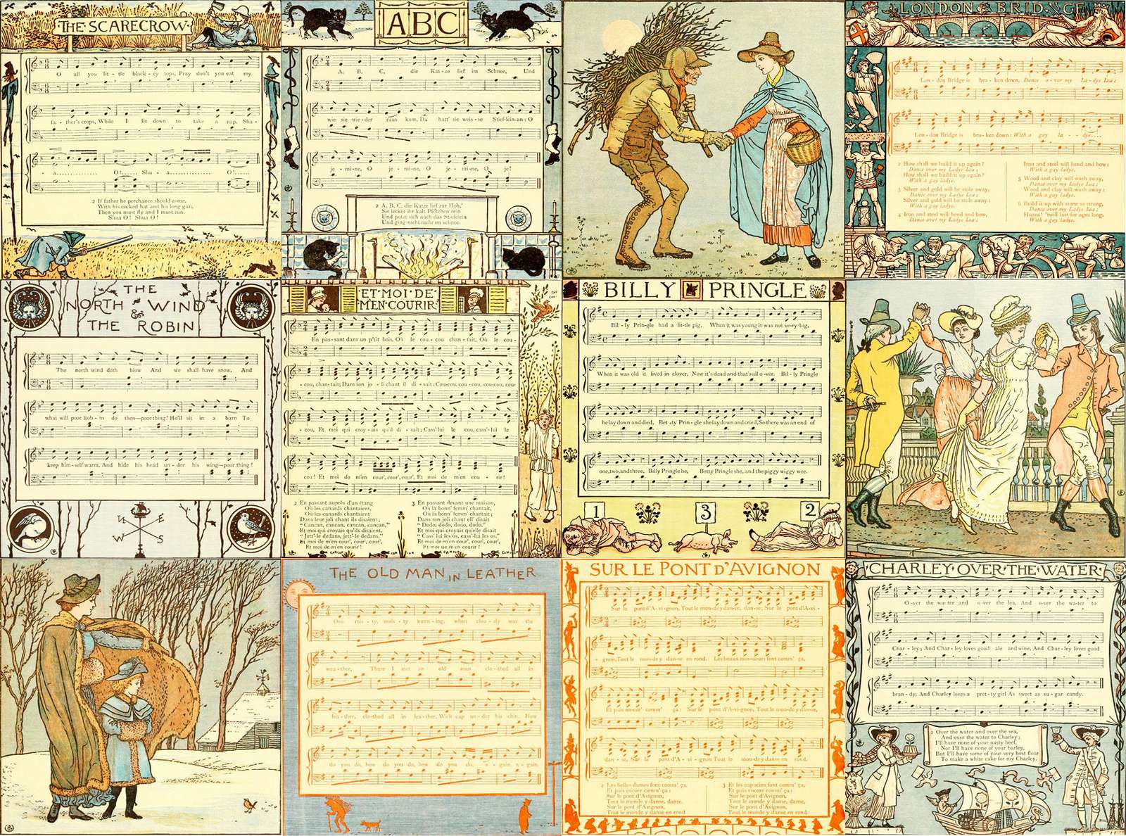 Crane W -1890- The Baby's Bouquet-03 Online-Puzzle