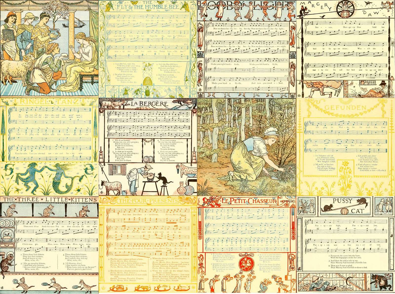 Crane W -1890- The Baby's Bouquet-04 Puzzlespiel online