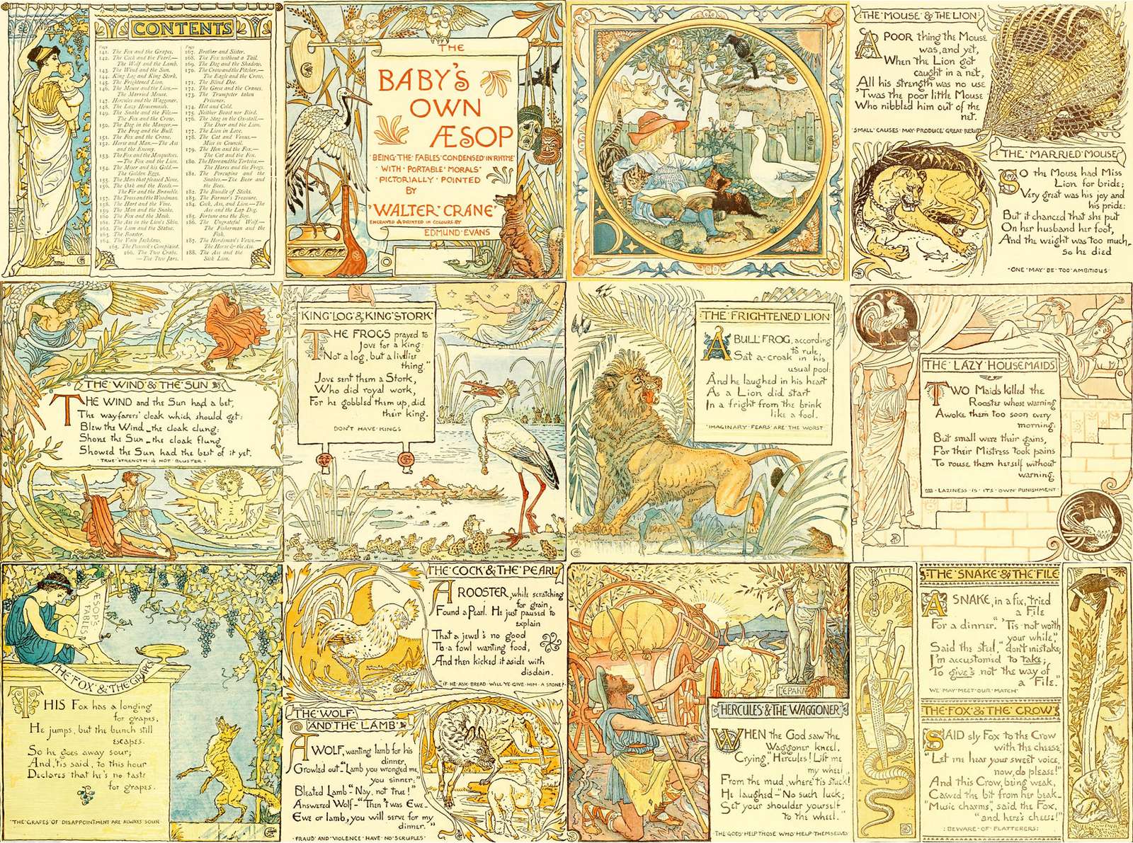 Crane W -1890- Baby's Own Aesop-01 Online-Puzzle