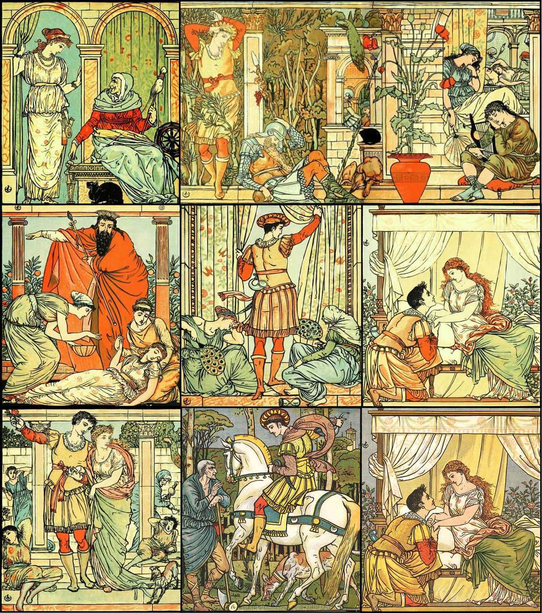 Grue W -1875- La Belle au bois dormant puzzle en ligne