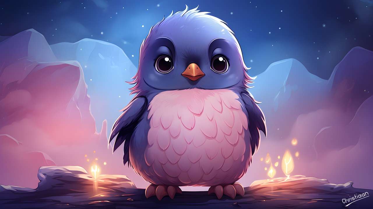Pingüino, pájaro. rompecabezas en línea