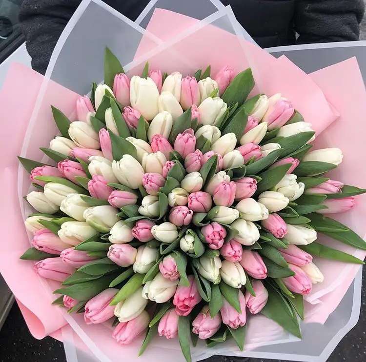 Tulipanes de colores rompecabezas en línea