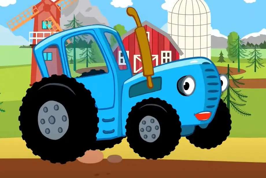 tractor azul rompecabezas en línea
