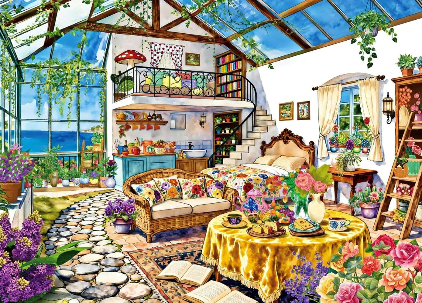 Sunny Sea View Room online puzzle