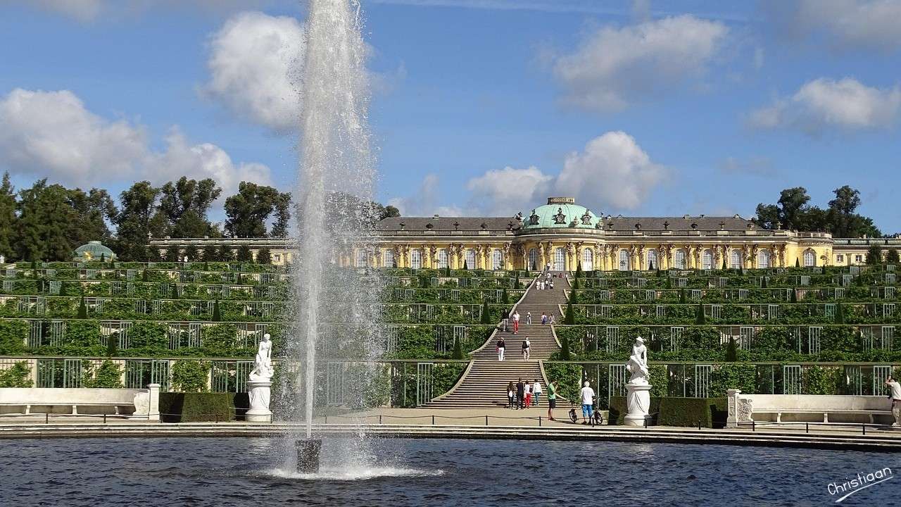 Potsdam, castello, visite turistiche. puzzle online
