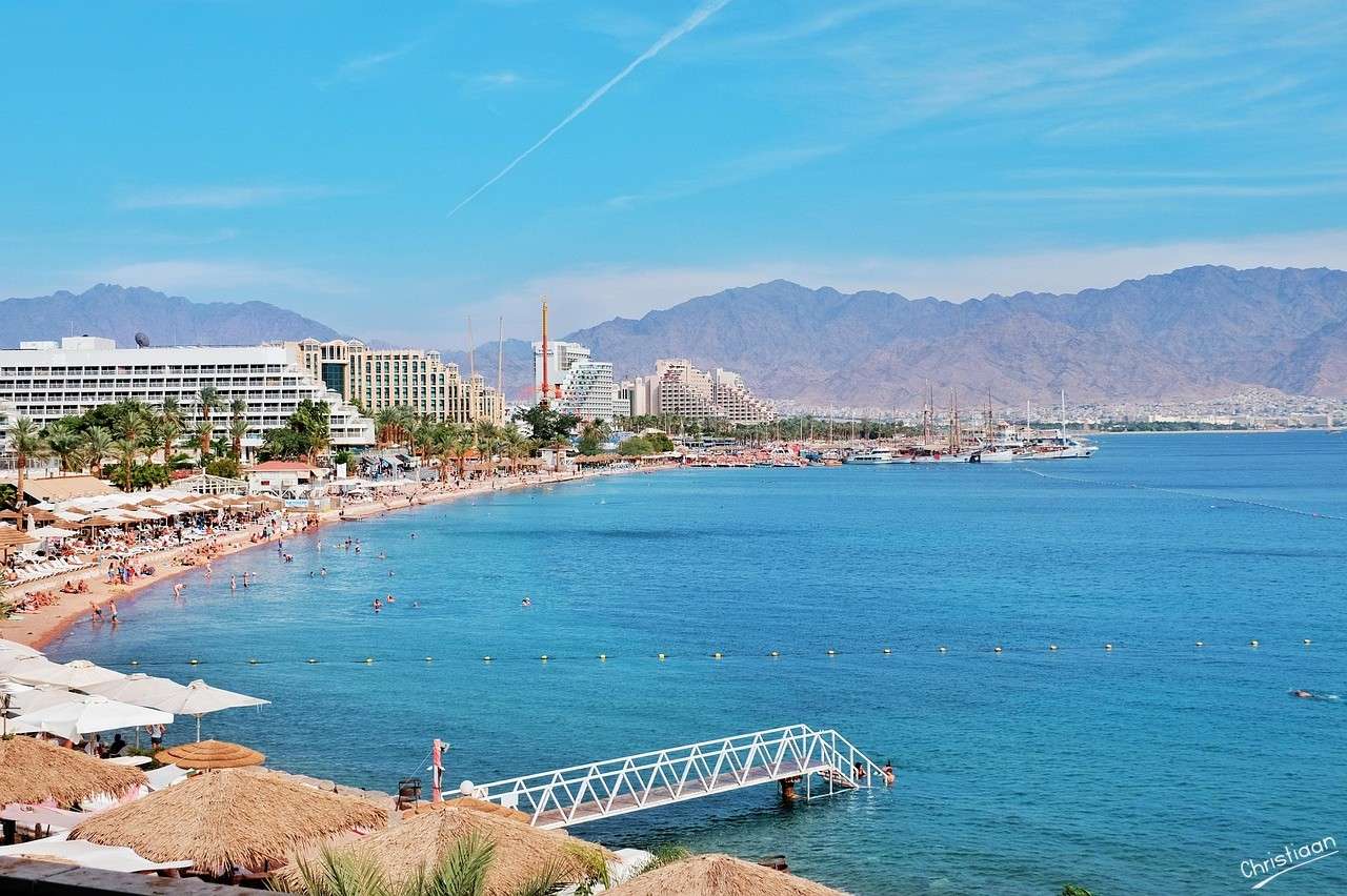 Mare, Paesaggio, Eilat. puzzle online