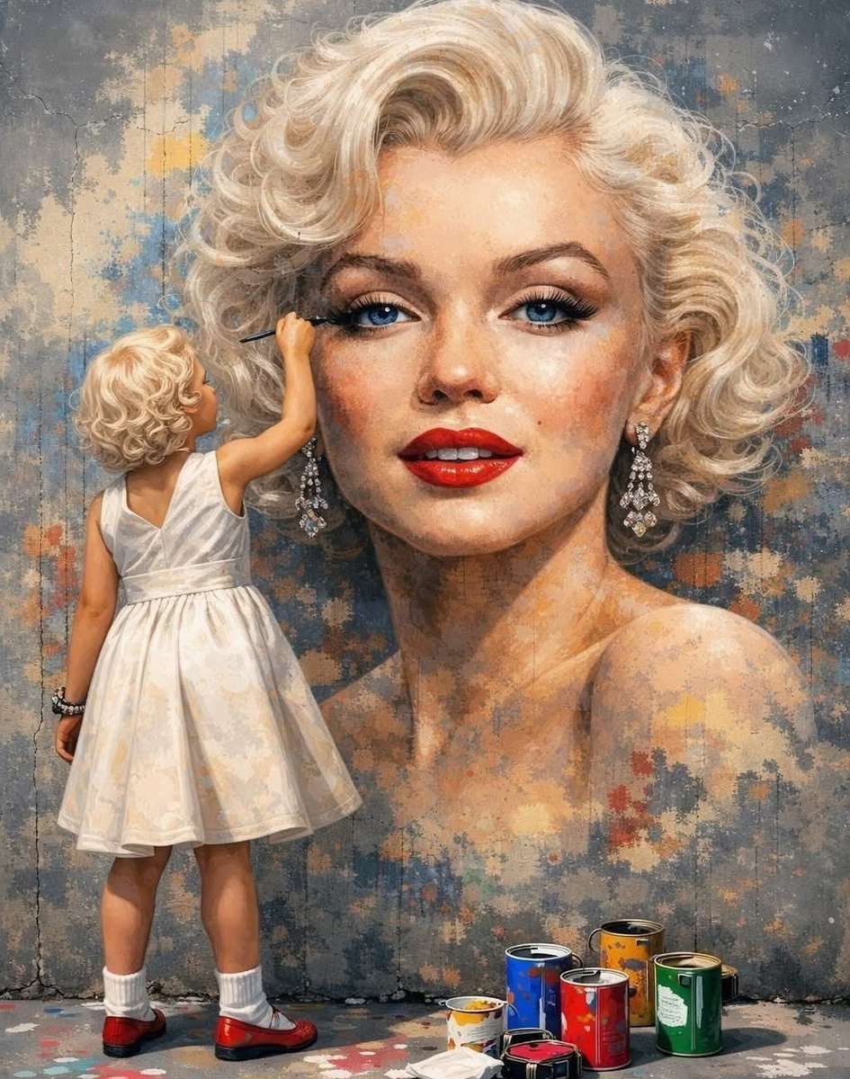 Para desenhar Marilyn puzzle online