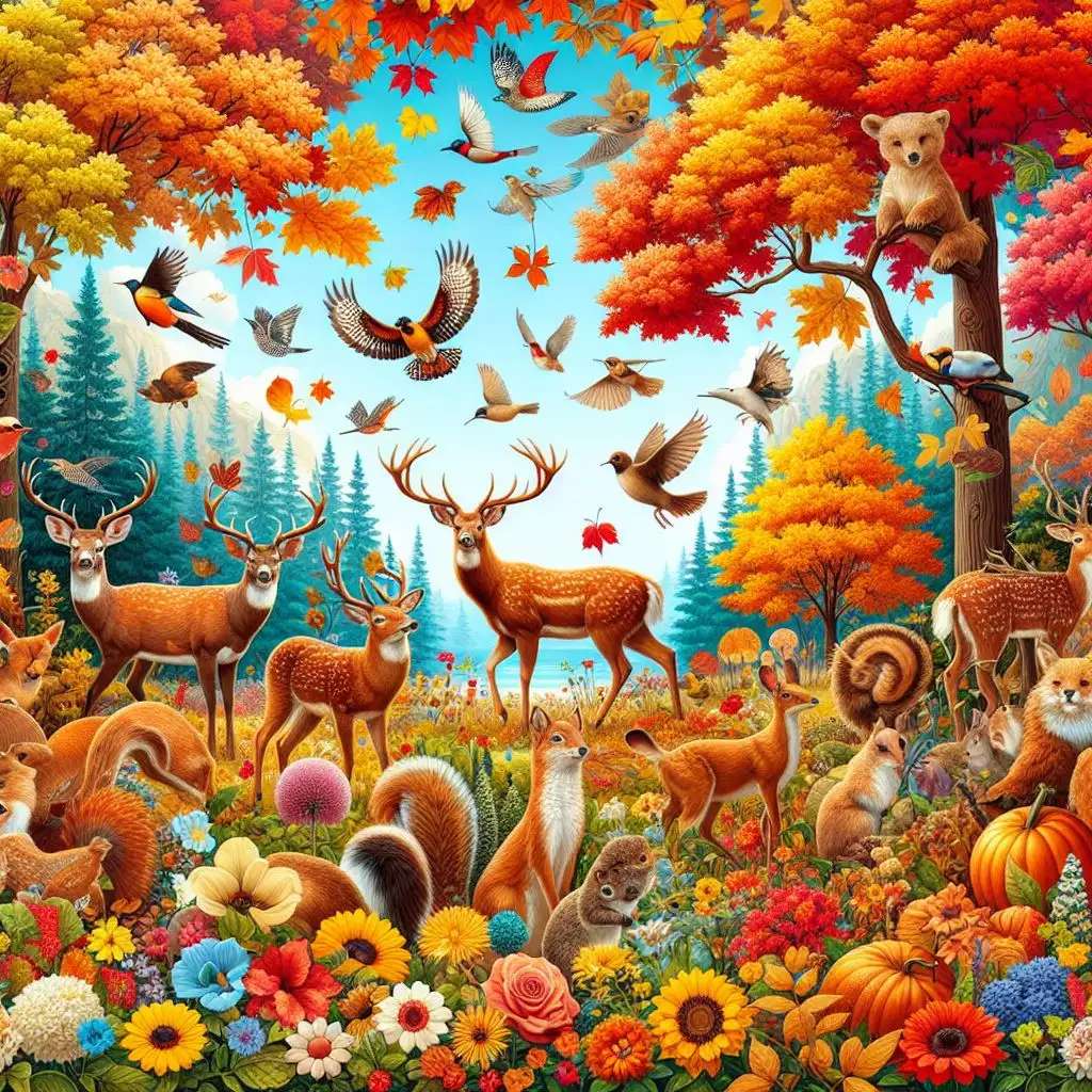 Floresta de outono puzzle online