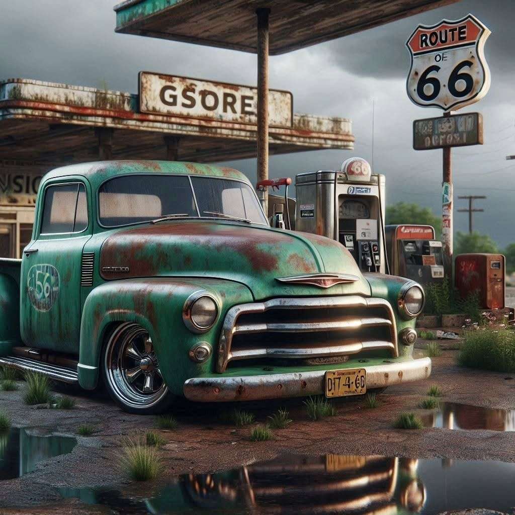 carro americano puzzle online