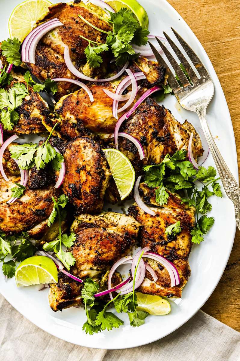 Poulet au citron vert de la coriandre puzzle en ligne