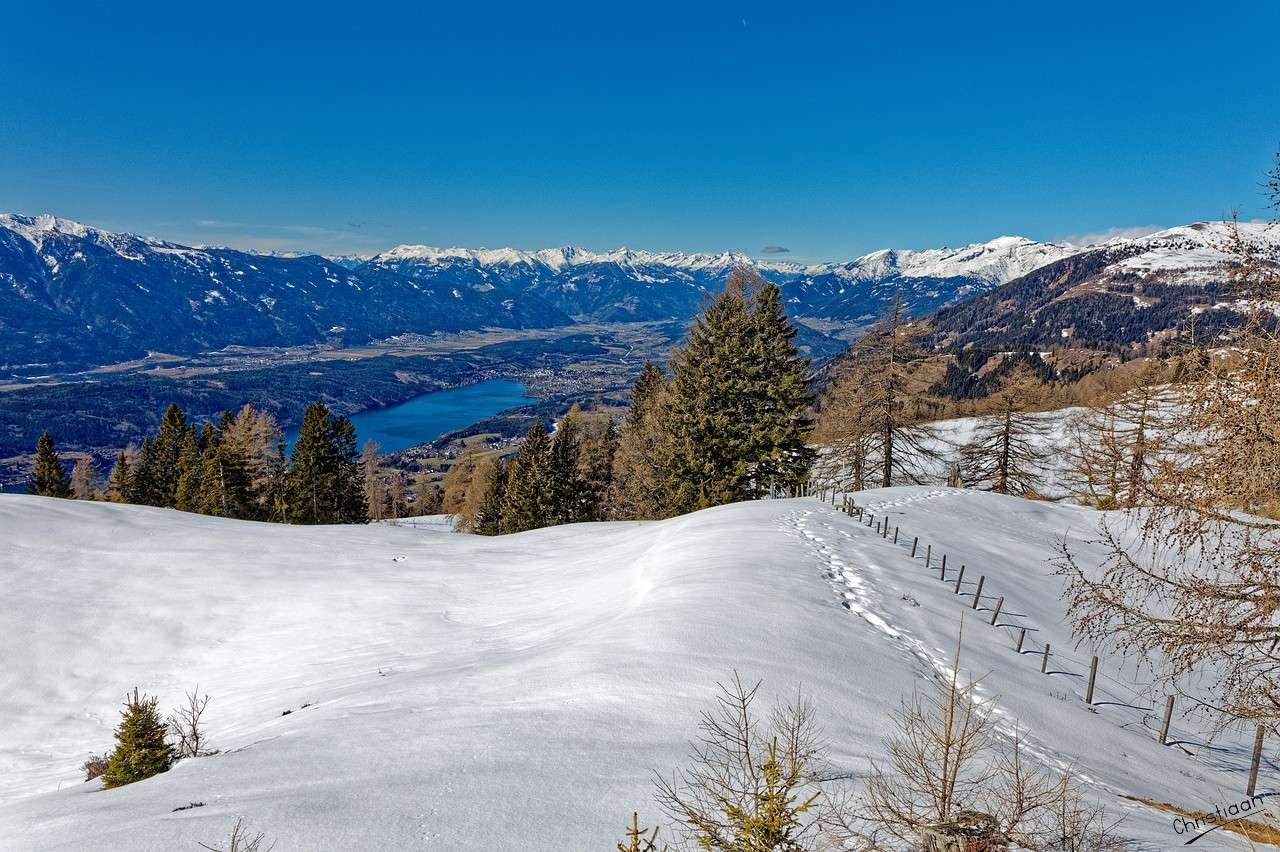 Mountains, Lake, Spring. jigsaw puzzle online