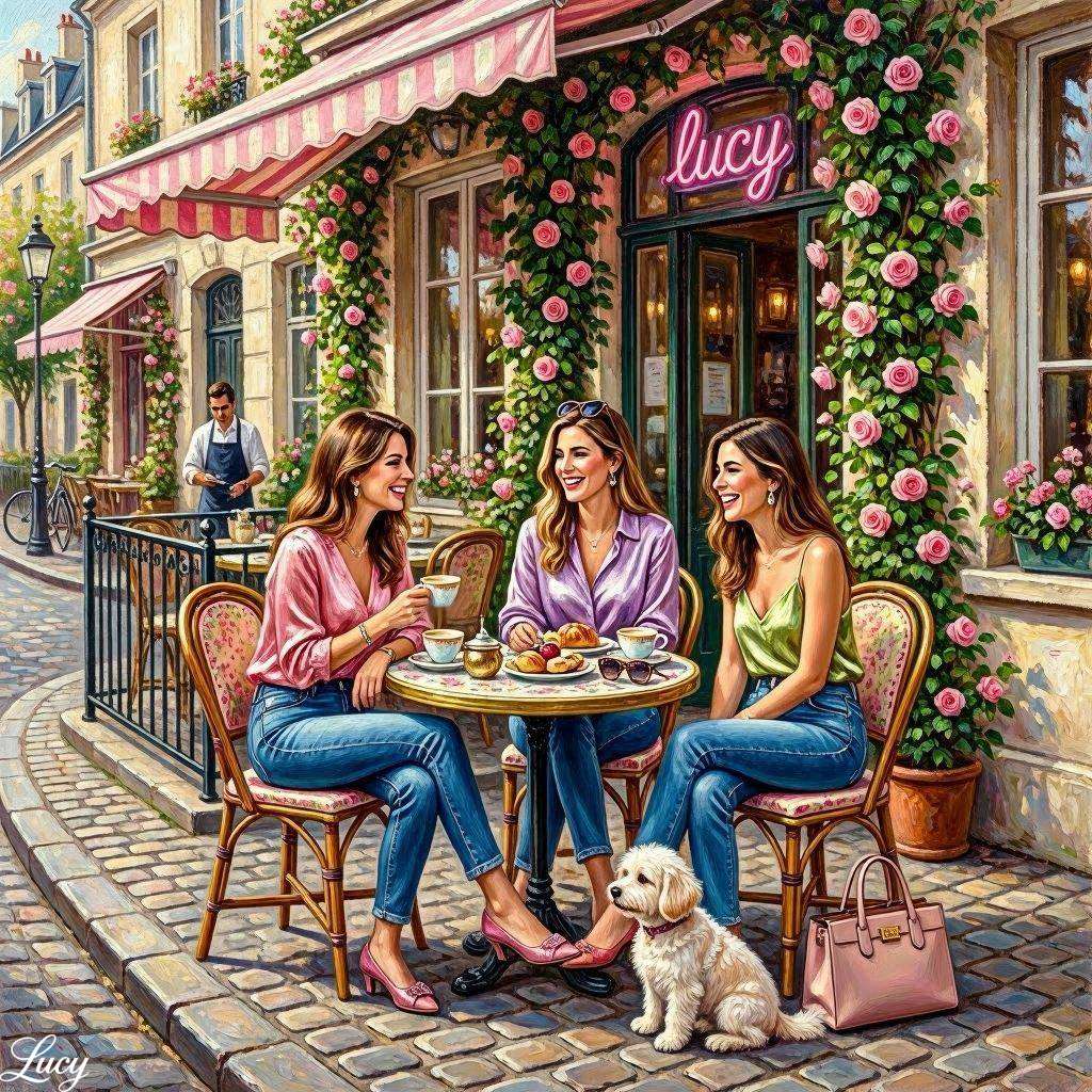Drie modieuze vrouwen online puzzel