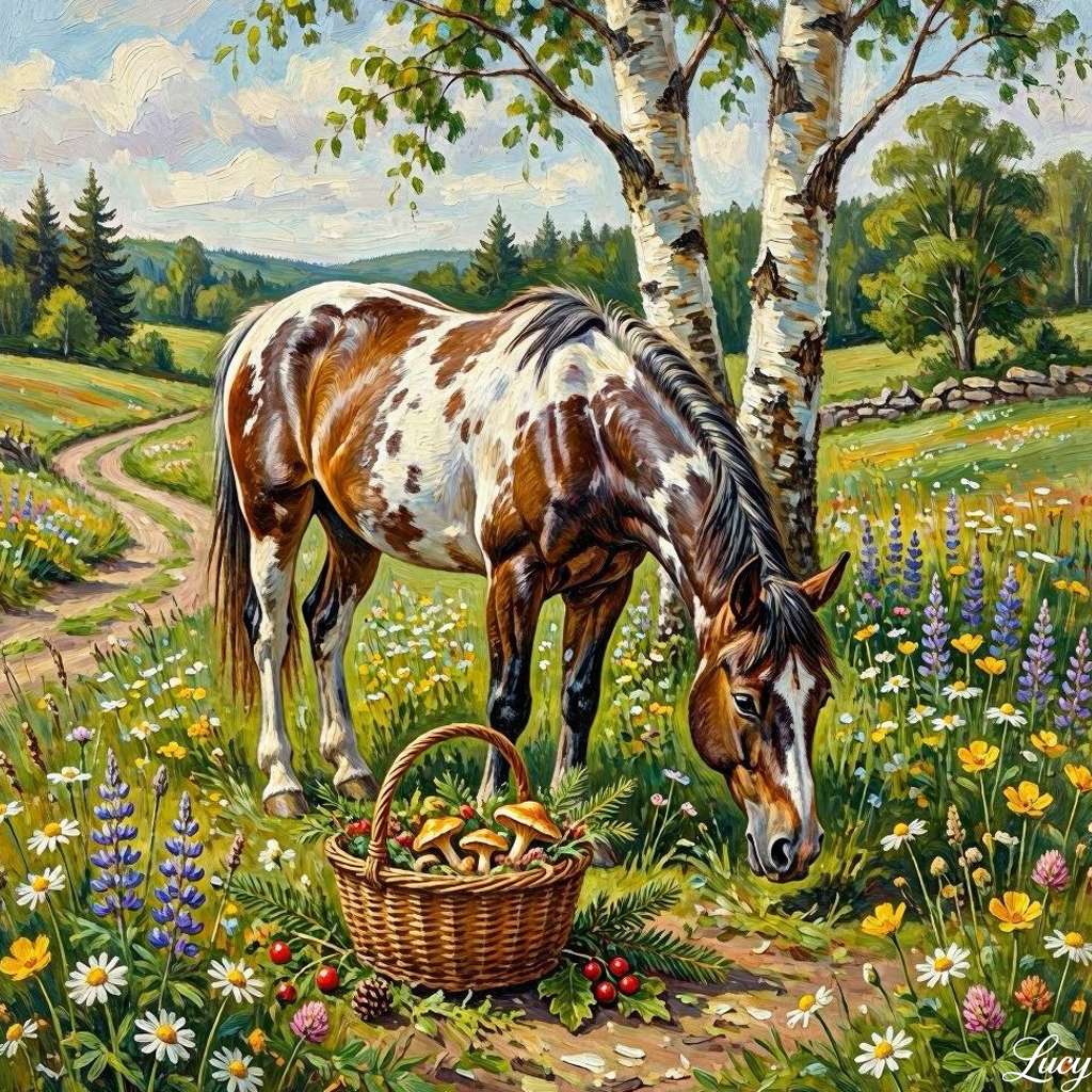 Appaloosa-paard grazen online puzzel