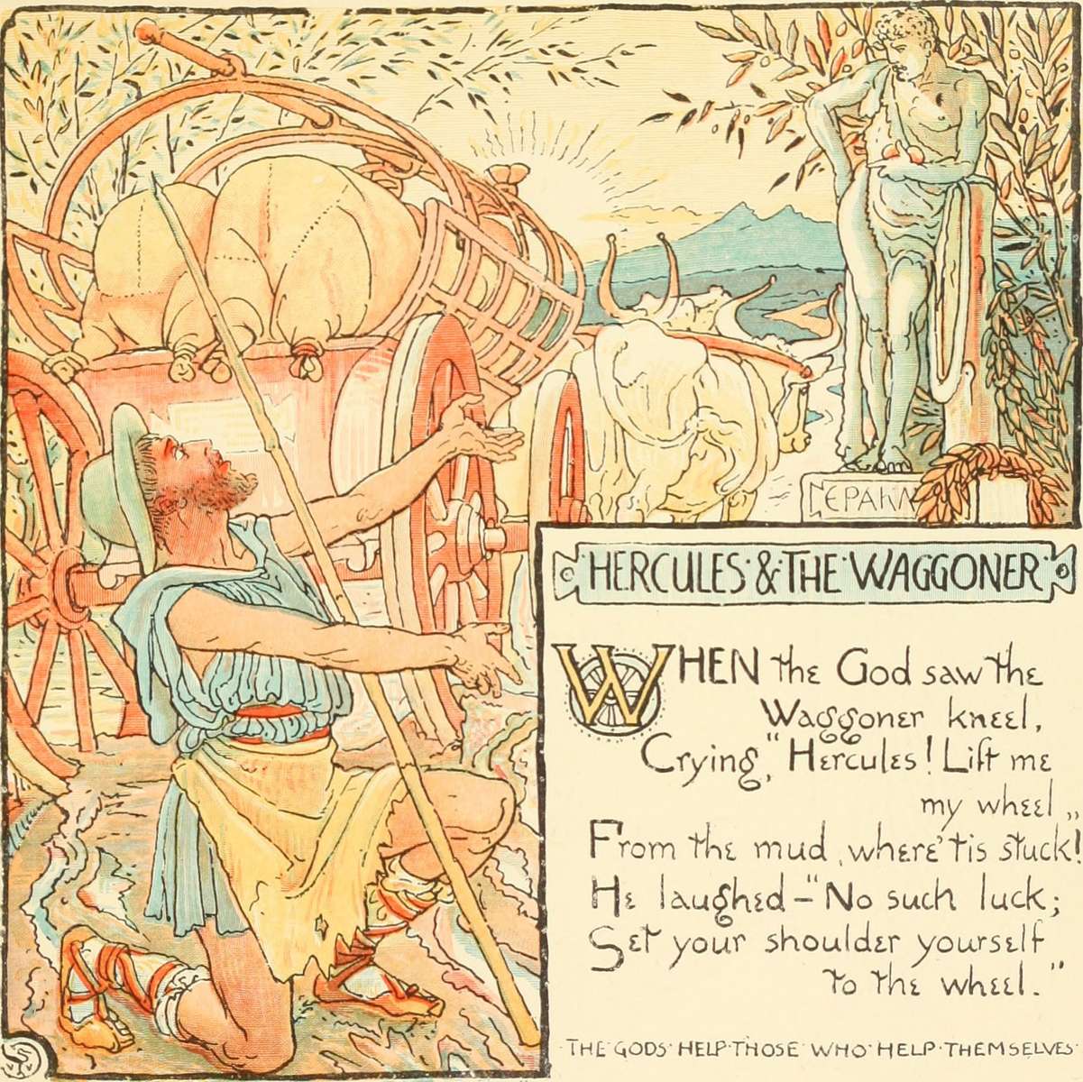 Crane W -1890- Baby's eigen Aesop_147 online puzzel