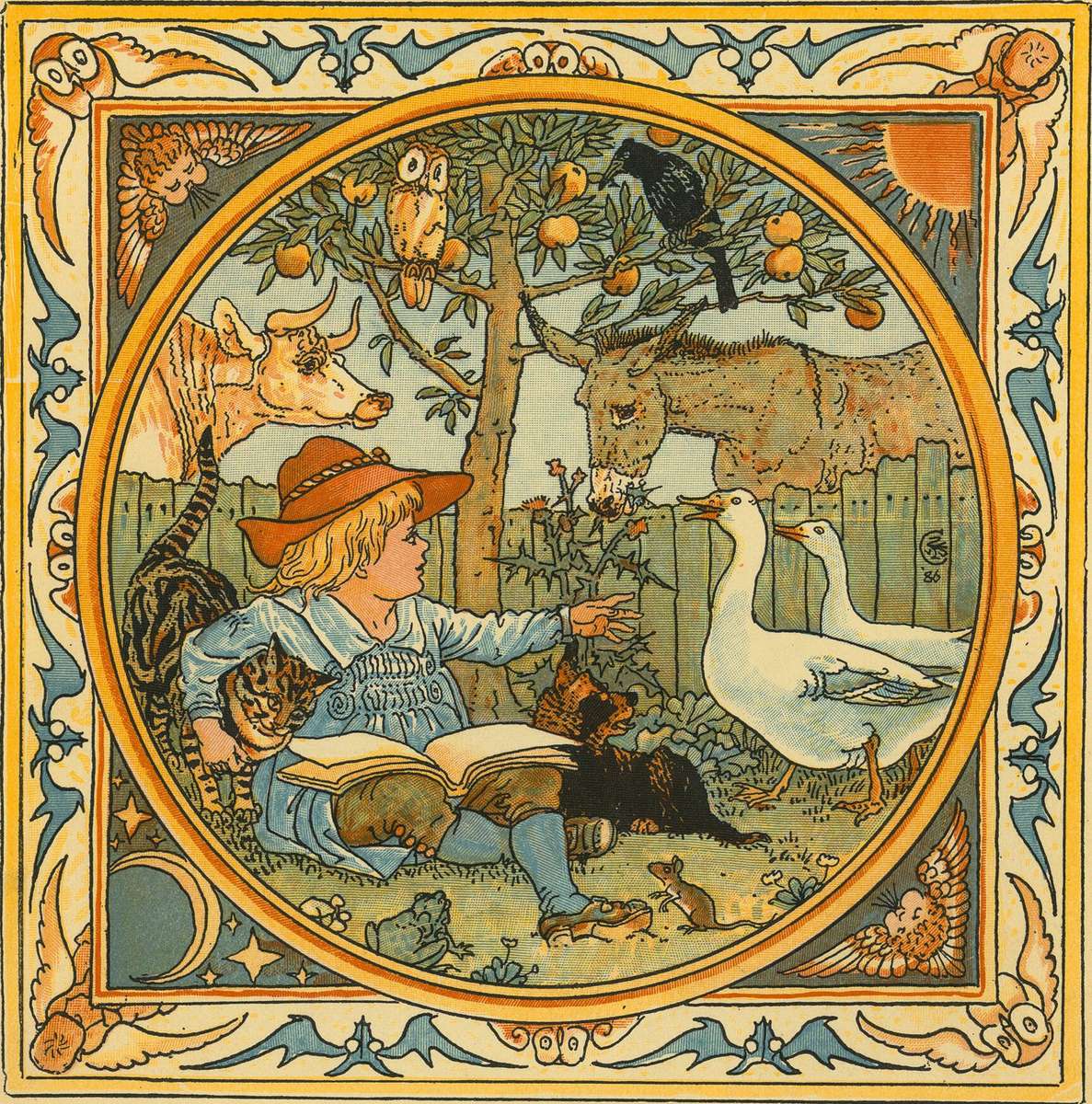 Crane W -1890- Baby's eigen Aesop_136 online puzzel