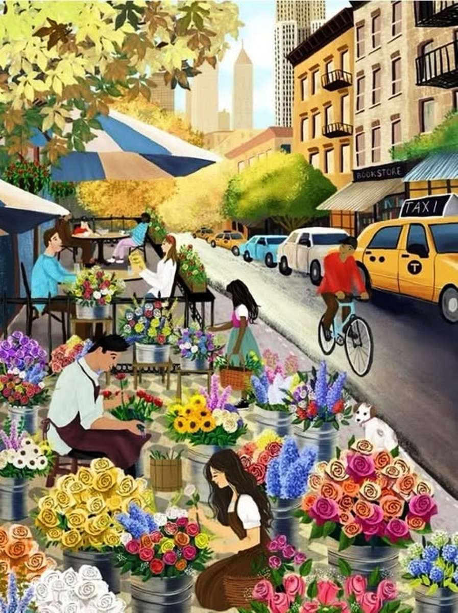 Bloemenverkoop online puzzle