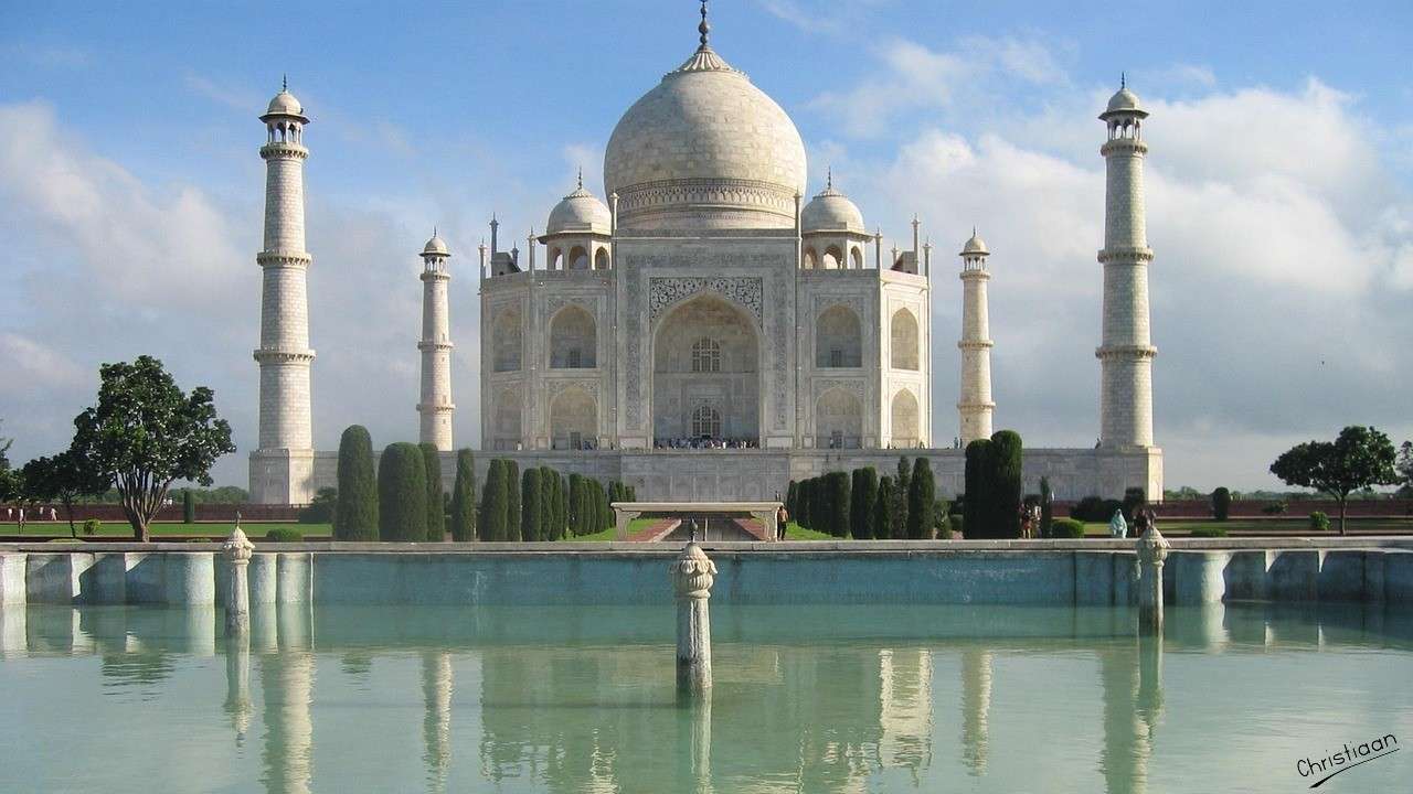 Taj Mahal, Świątynia, Indie. puzzle online