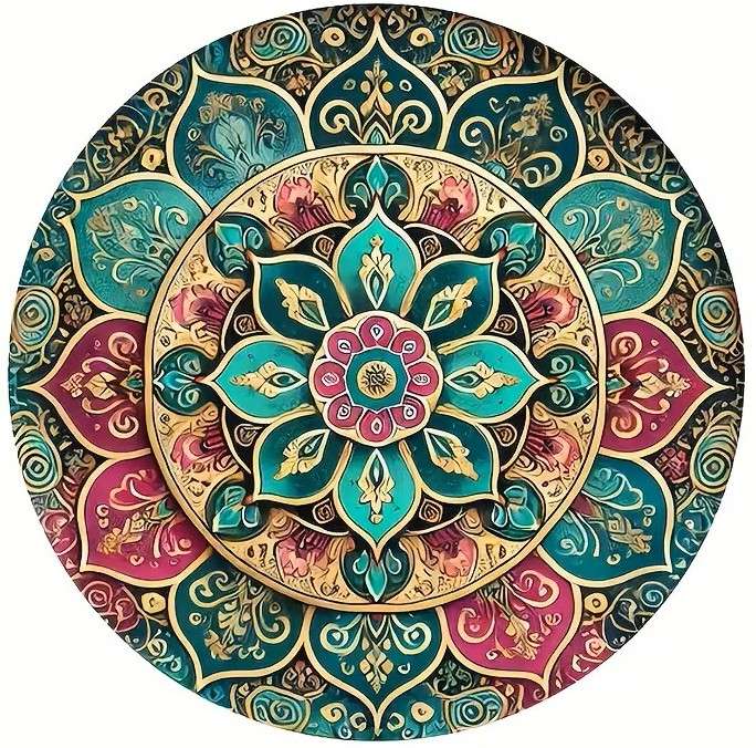 motif de mandala coloré puzzle en ligne