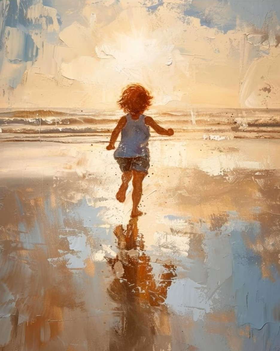 radosny czas na plaży puzzle online