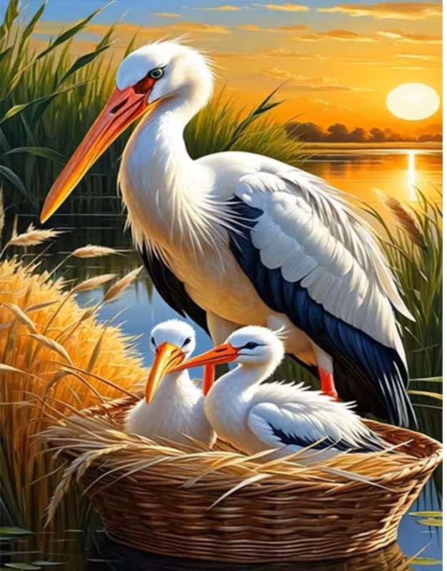 Storchennest am Wasser Puzzlespiel online