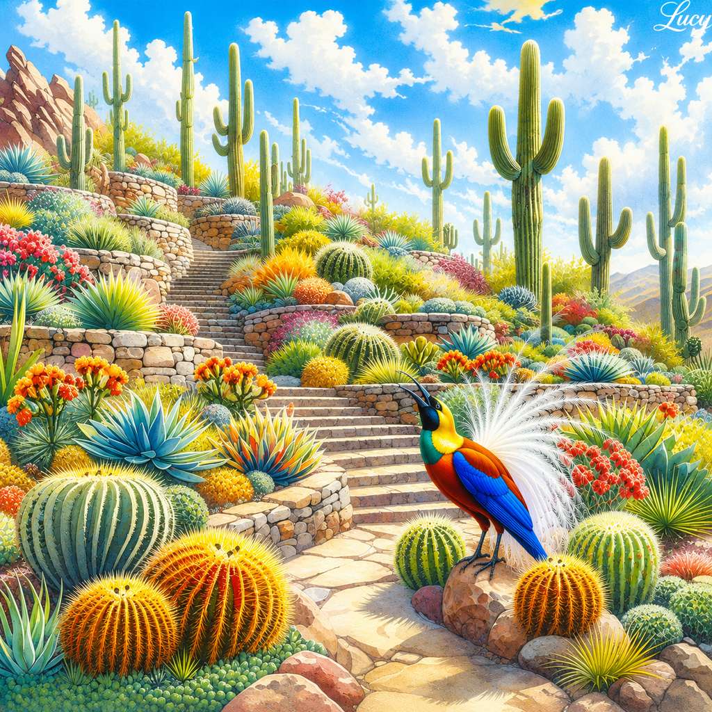 Terraced desert garden jigsaw puzzle online
