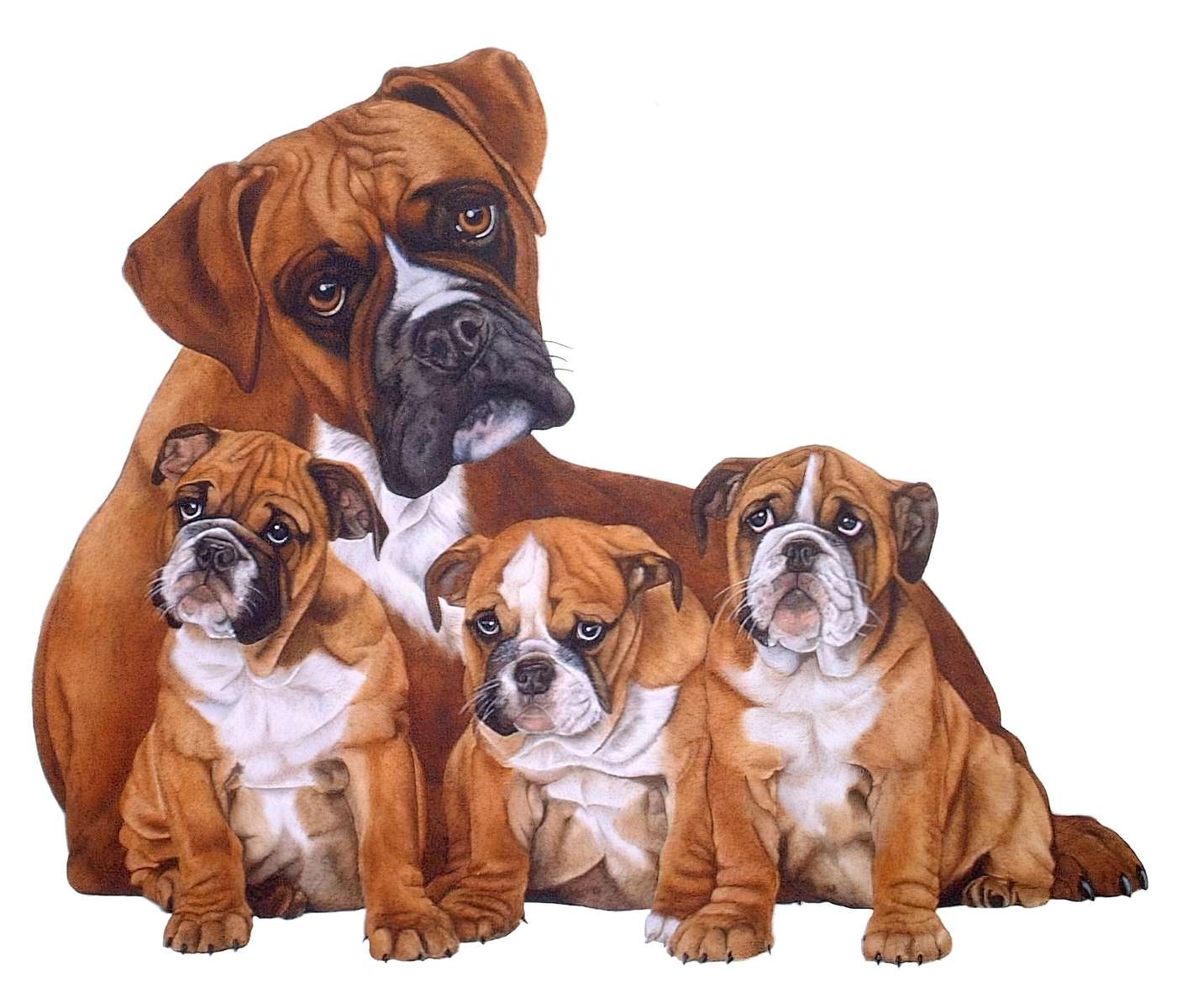 Boxerfamilie Puzzlespiel online