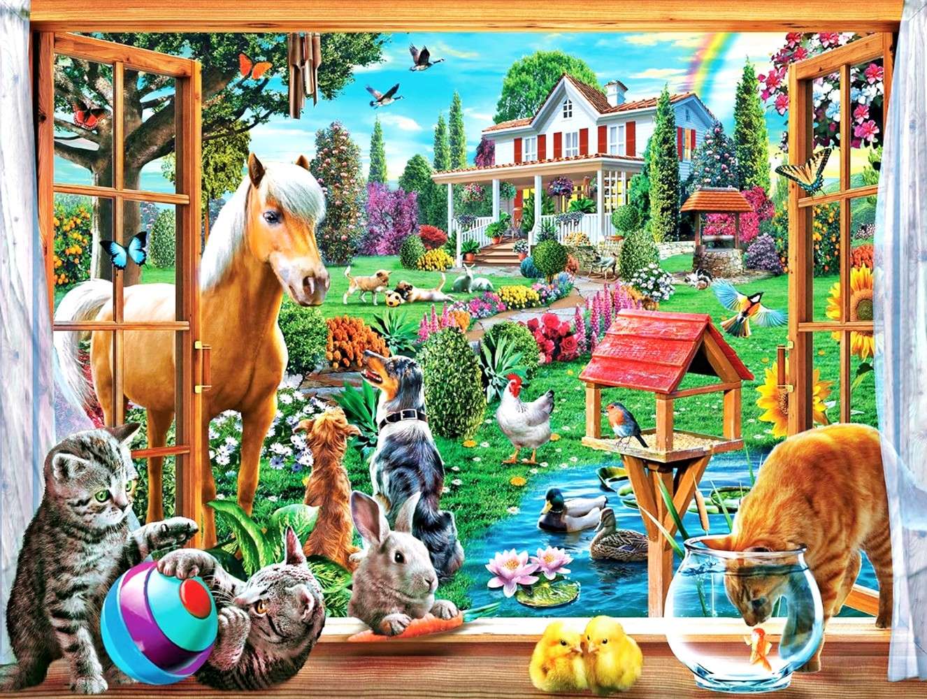 Peeking Through - online puzzle