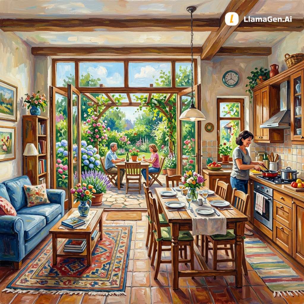 A peaceful summer day - online puzzle