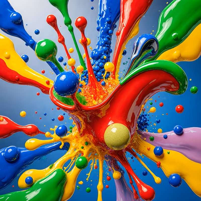 splash coloré - puzzle en ligne