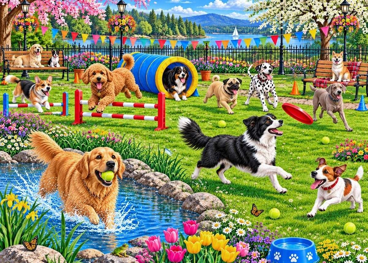 Pyzele Parku Zwinności - puzzle online